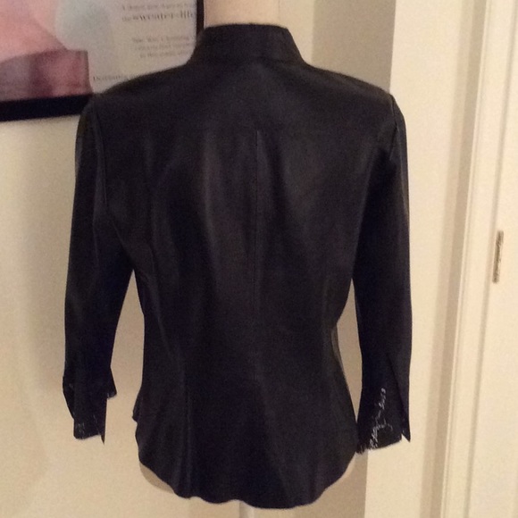 Leather Shirt Jacket - Picture 4 of 5